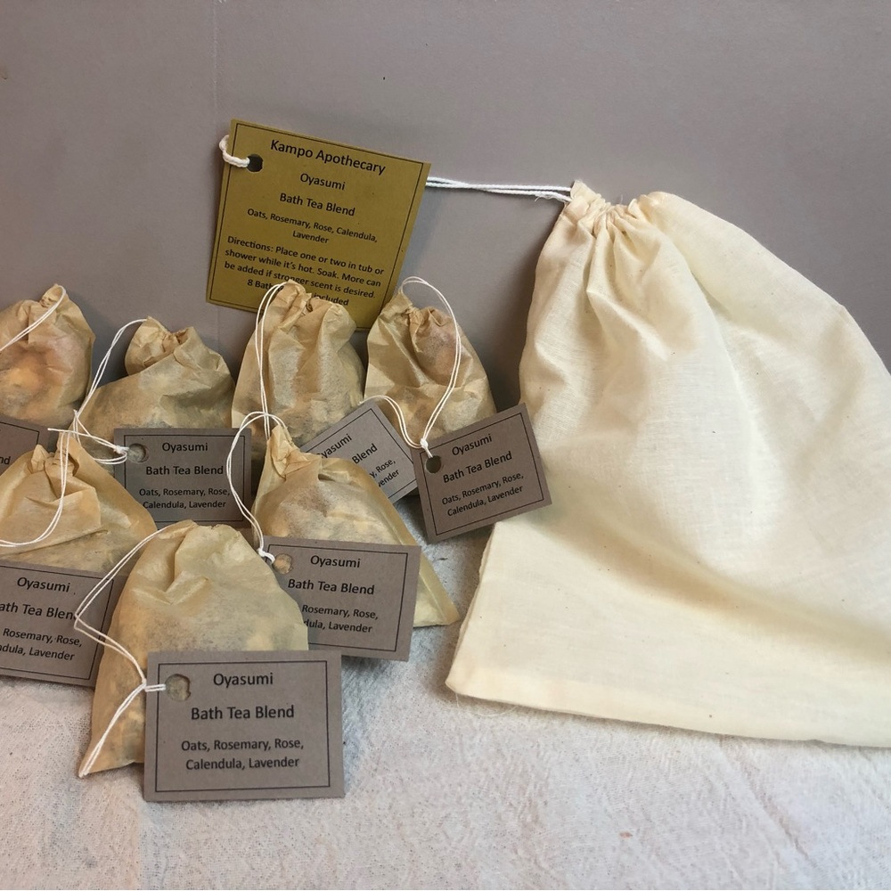 KAMPO APOTHECARY: Oyasumi Bath tea blend, 8 bath teas